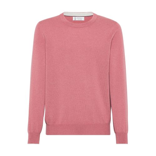 Brunello Cucinelli Cashmere Sweater In Ruby