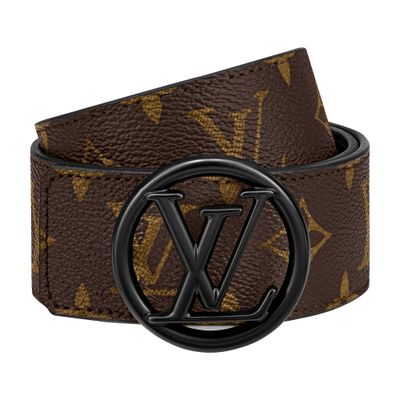 Louis Vuitton Lv Circle 40mm Reversible Belt In Black