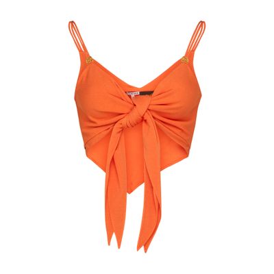 Loewe Strappy Tie Top In Bright_orange