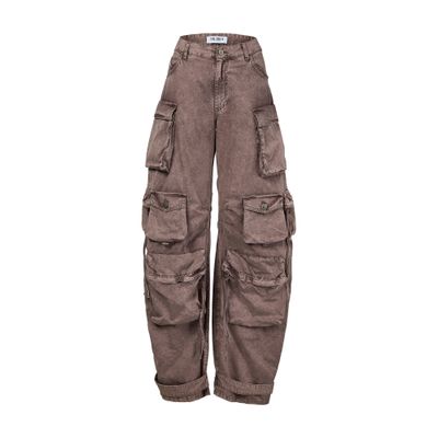 Attico Long Pants In Brown