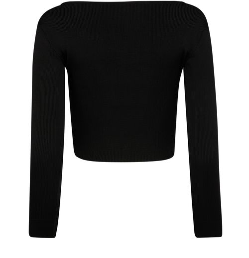 CELINE Triomphe crop top in underpinning silk