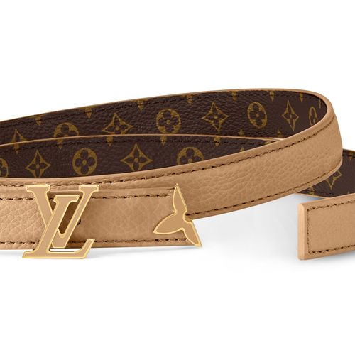 LOUIS VUITTON Pretty LV Enamel 20mm Reversible Belt