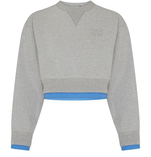 MIU MIU Sweatshirt aus Baumwoll-Molton