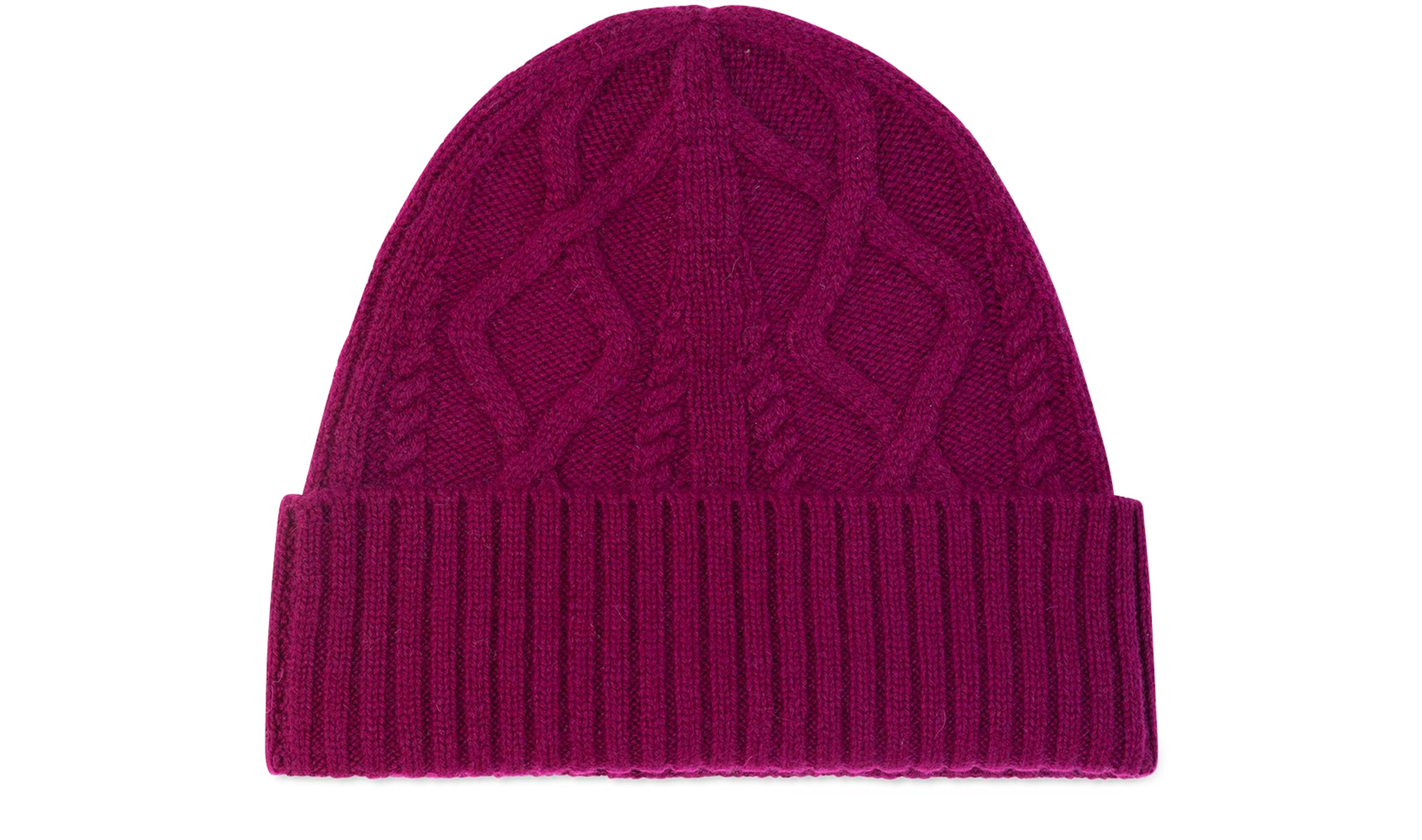 Cable knit beanie