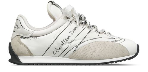 DIOR D-Sketch Sneakers Nylon und Kalbsleder