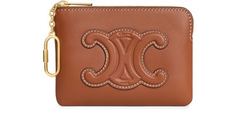 CELINE Coin & card pouch in smooth calfskin