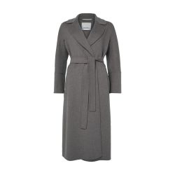Manteau long ceinturé