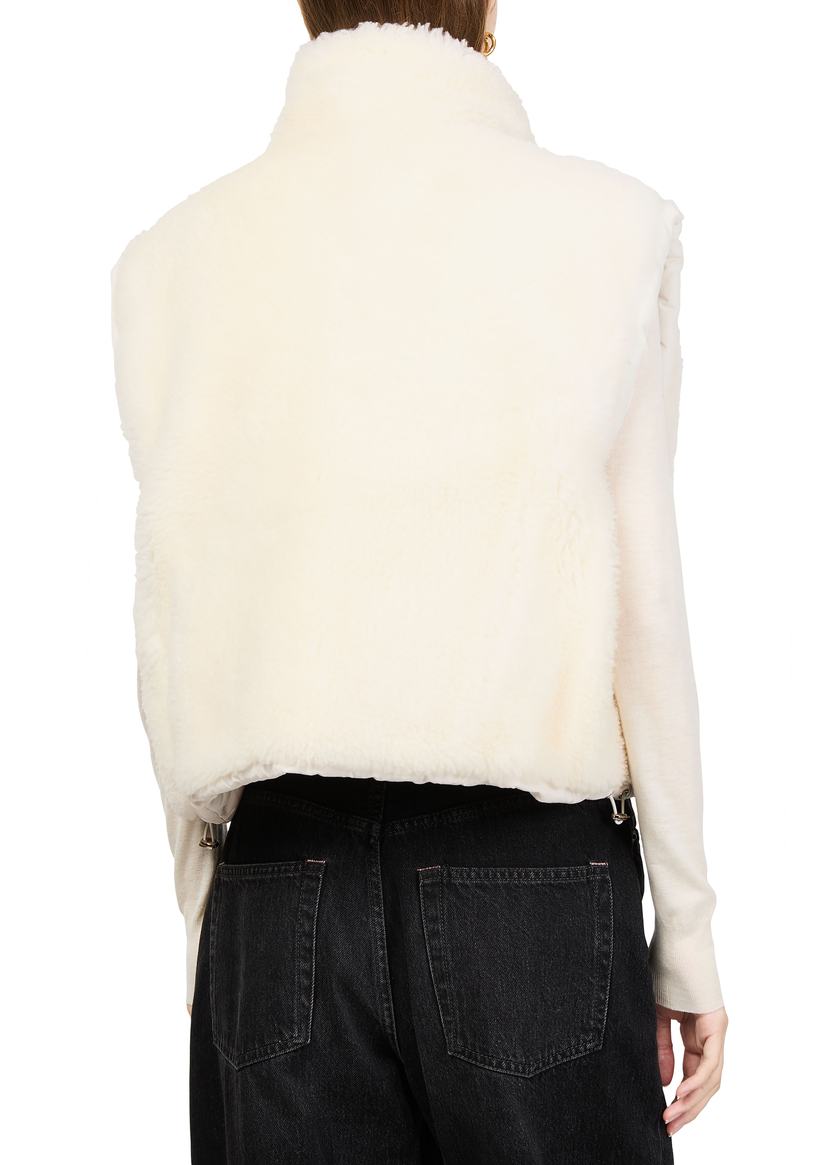 Short sheepskin gilet 5