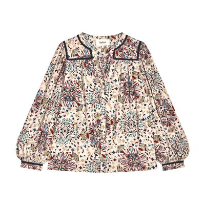 Ba&sh Faizae Long Sleeve Shirt Beige In Beige
