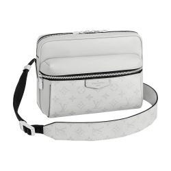 Louis Vuitton Outdoor Messenger Monogram Antarctica Taiga White in Taiga  Leather/Coated Canvas with Silver-tone - US