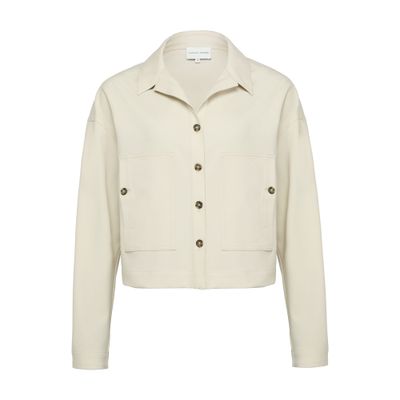 Loulou De Saison Lune Boxy Shirt In Virgin Wool In Neutral