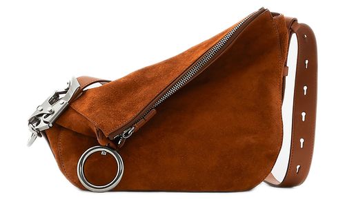 BURBERRY Small Knight bag in suede