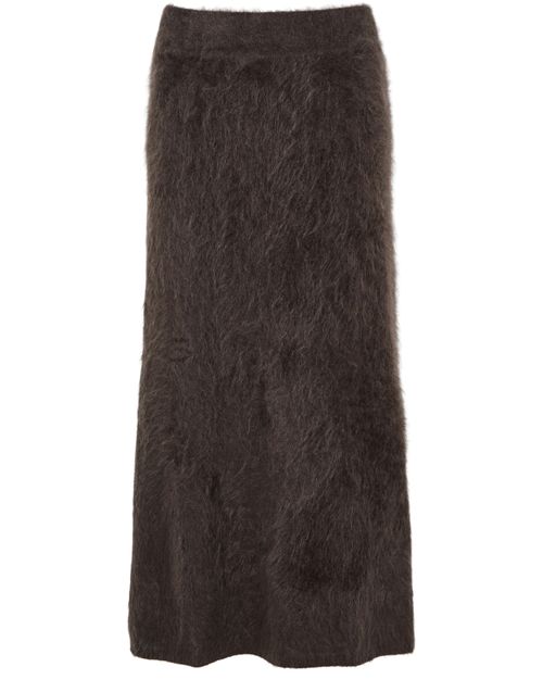 Lisa Yang — Asta Iconic cashmere skirt (Brown)