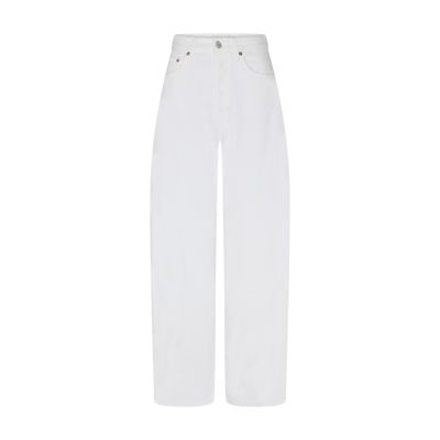 Agolde Ren High Rise Wide Leg Jeans In Tarte In White