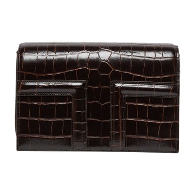 Totême Brown Mini T-flap Bag In Brown