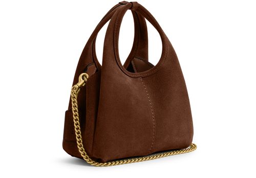 COACH Lana 19 suede shoulder bag