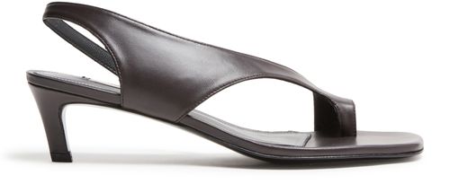 TOTEME Leather heeled thong sandals