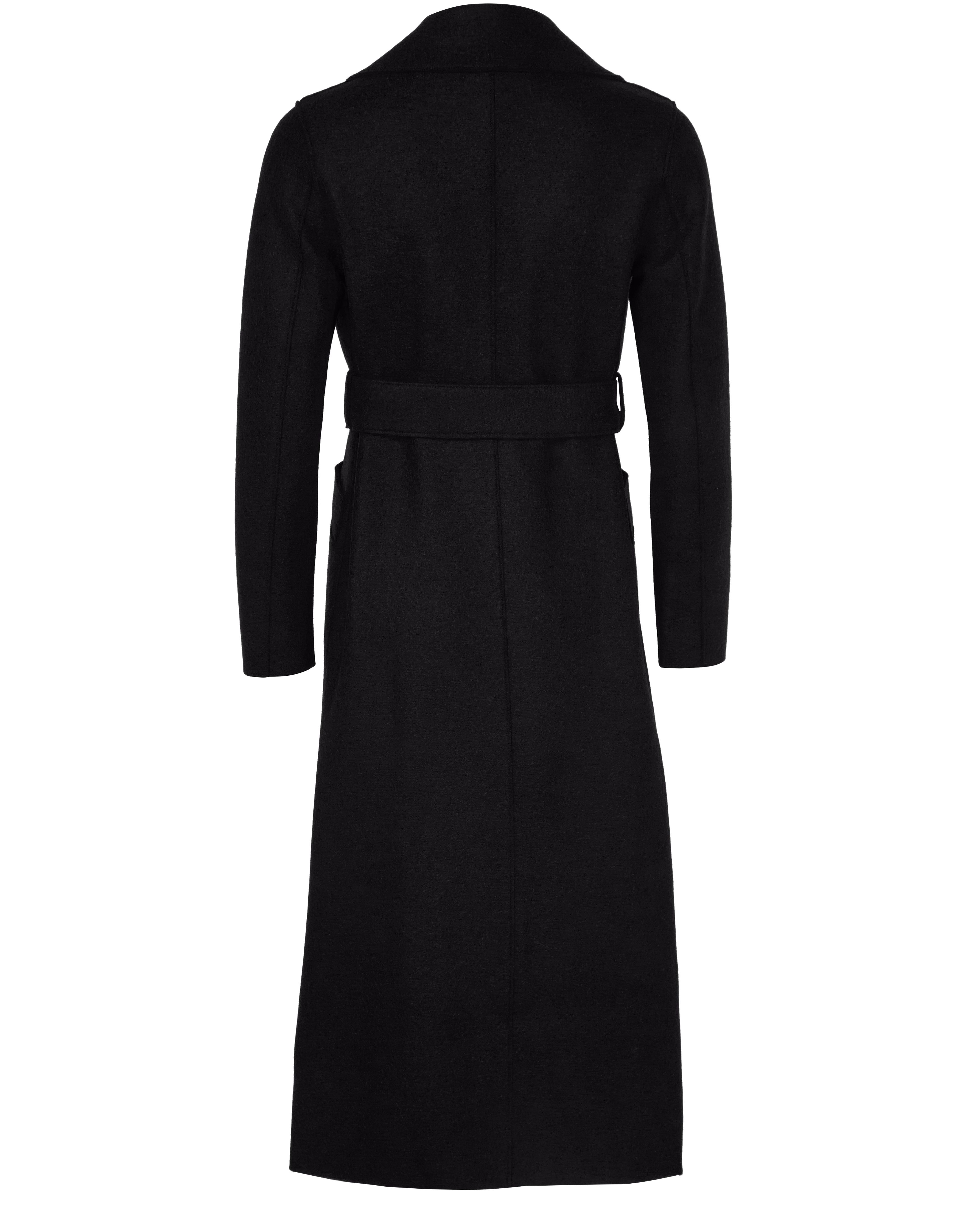 Maxi coat in pressed wool thumbnail 3