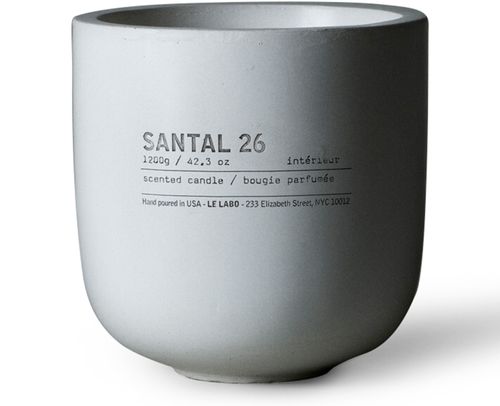 LE LABO Grande bougie en béton blanc Santa 26, 1,2 kg