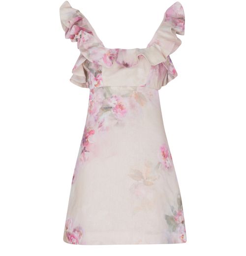ZIMMERMANN Crush frill mini dress