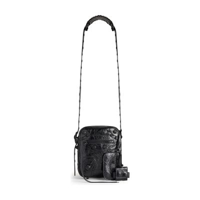 Balenciaga Le Cagole Mini Crossbody Bag Male Black In Black