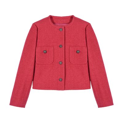 Ba&sh Ba & Sh Meredith Cropped Boxy Jacket In Pink