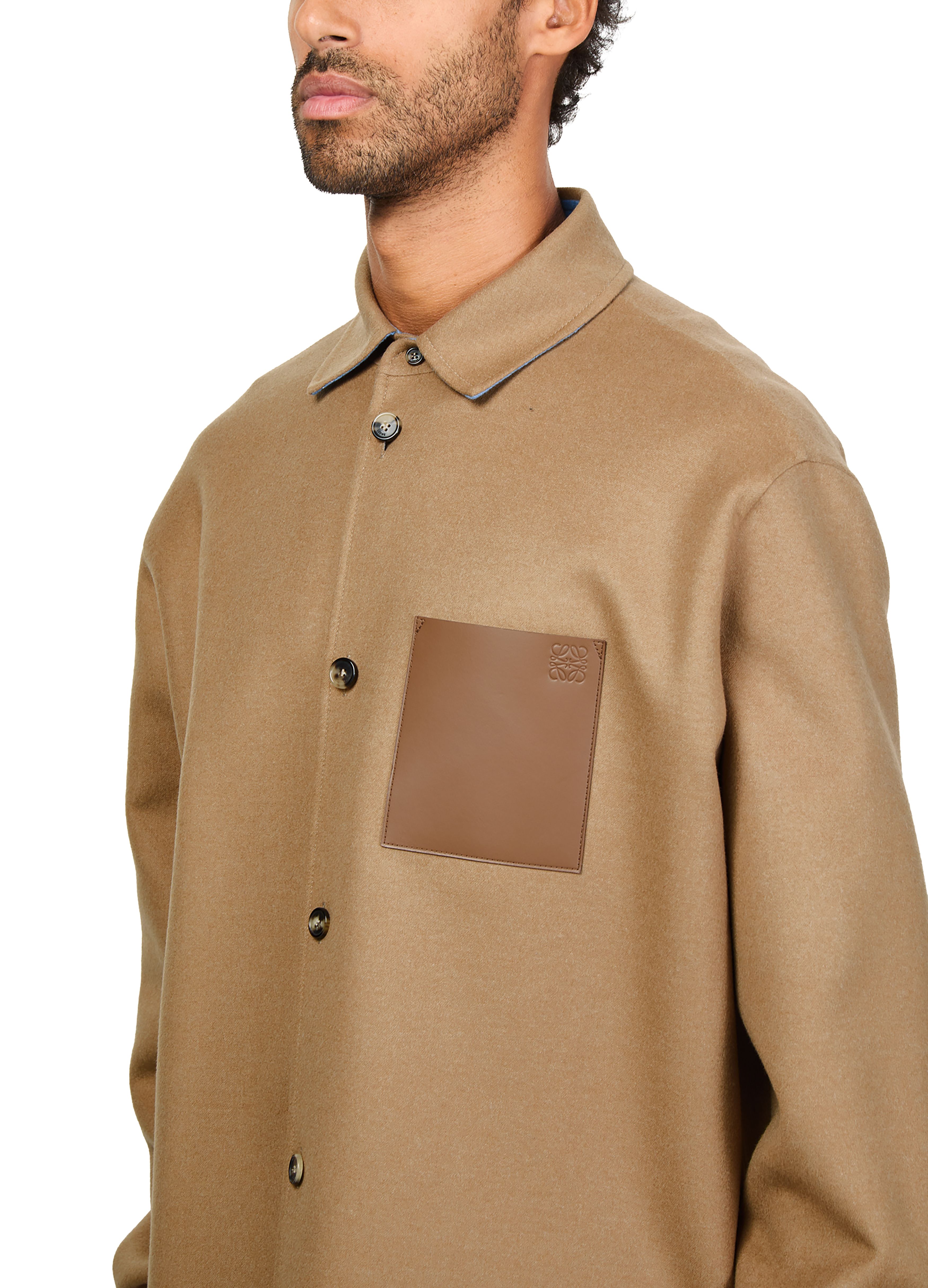 Overshirt in cashmere thumbnail 4