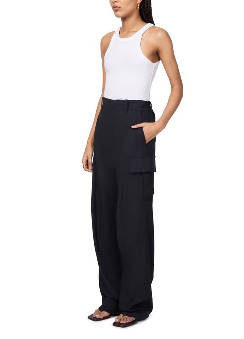 BOTTEGA VENETA Abgerundete Hose aus Wollserge
