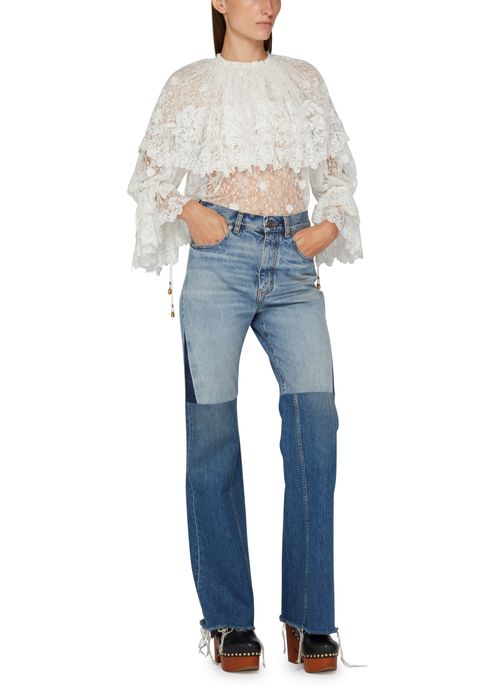 CHLOE Patchwork jeans in cotton