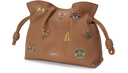 LOEWE Cats mini Flamenco clutch in nappa calfskin
