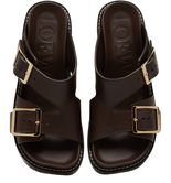 サンダル・ミュール LOEWE - Women's Ease Heel Slide LOEWE Ease Heel 90MM Leather Slides | Saks Fifth Avenue