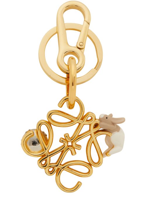 LOEWE Anagram Rabbit metal charm