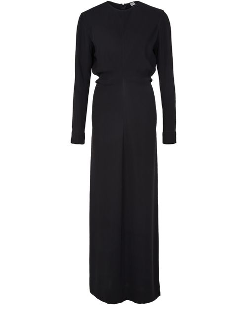 Toteme — Long sleeve dress in viscose (Black)
