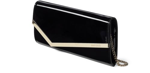 JIMMY CHOO Clutch Emmie en cuir verni