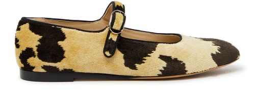 LE MONDE BERYL Mary Jane Bevilacqua velvet ballet flats
