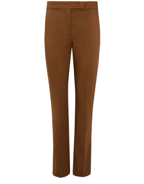 MAX MARA Zigarettenhose aus Baumwolle Okra