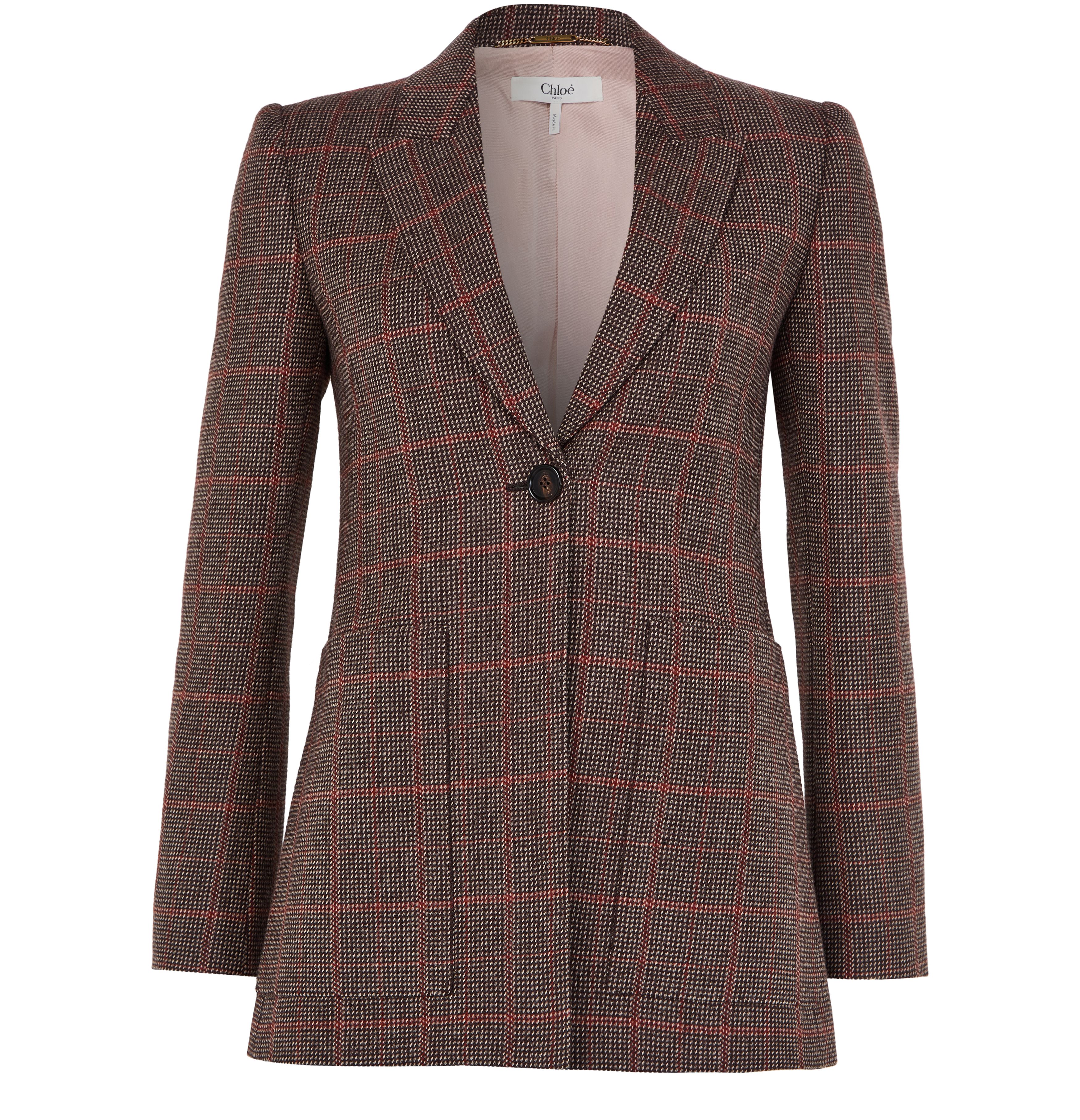 Simple breasted wool blazer