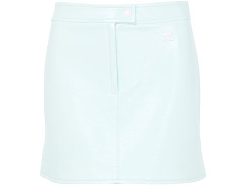 COURREGES Reedition vinyl mini skirt