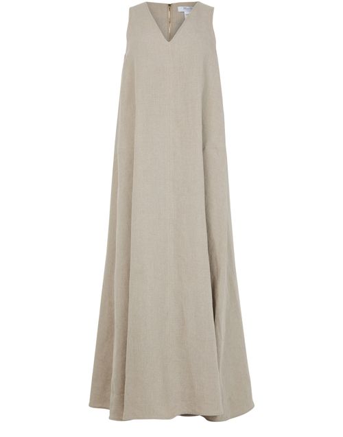 MAX MARA Simeone flare linen maxi dress