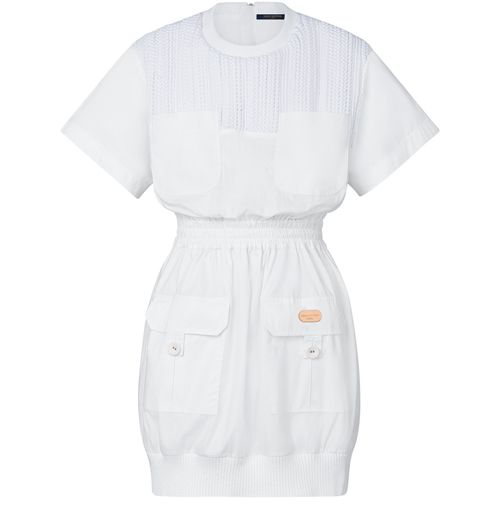 LOUIS VUITTON Utility Style Woven Insert Dress