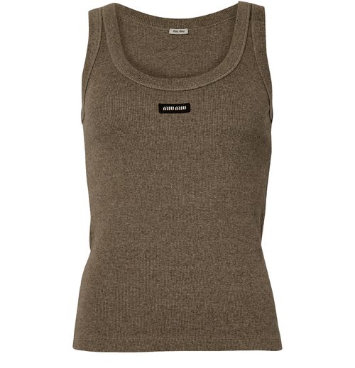 MIU MIU Cotton tank top
