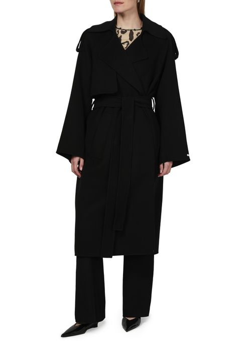 SPORTMAX Manteau avec ceinture en laine Fiore
