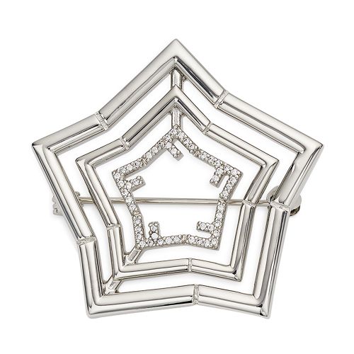 Fendi Five Brooch