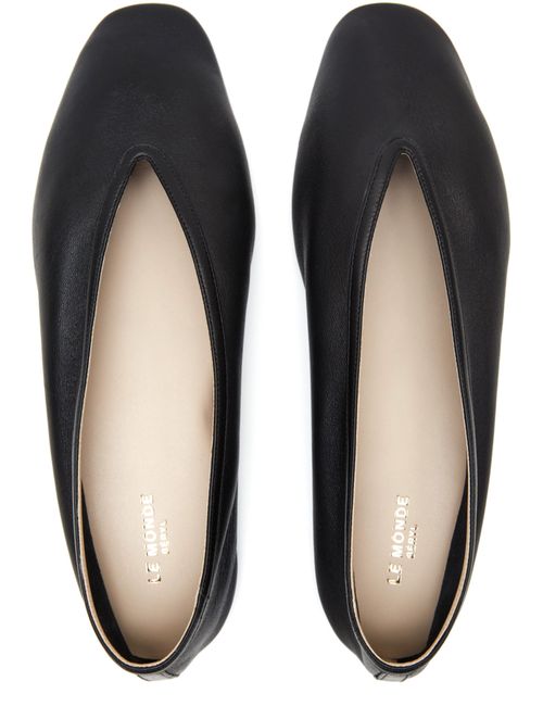 LE MONDE BERYL Luna leather ballet flats