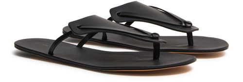 THE ROW Helena flip flop sandals in leather