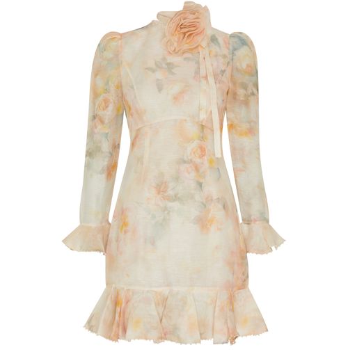 ZIMMERMANN Crush flower mini dress
