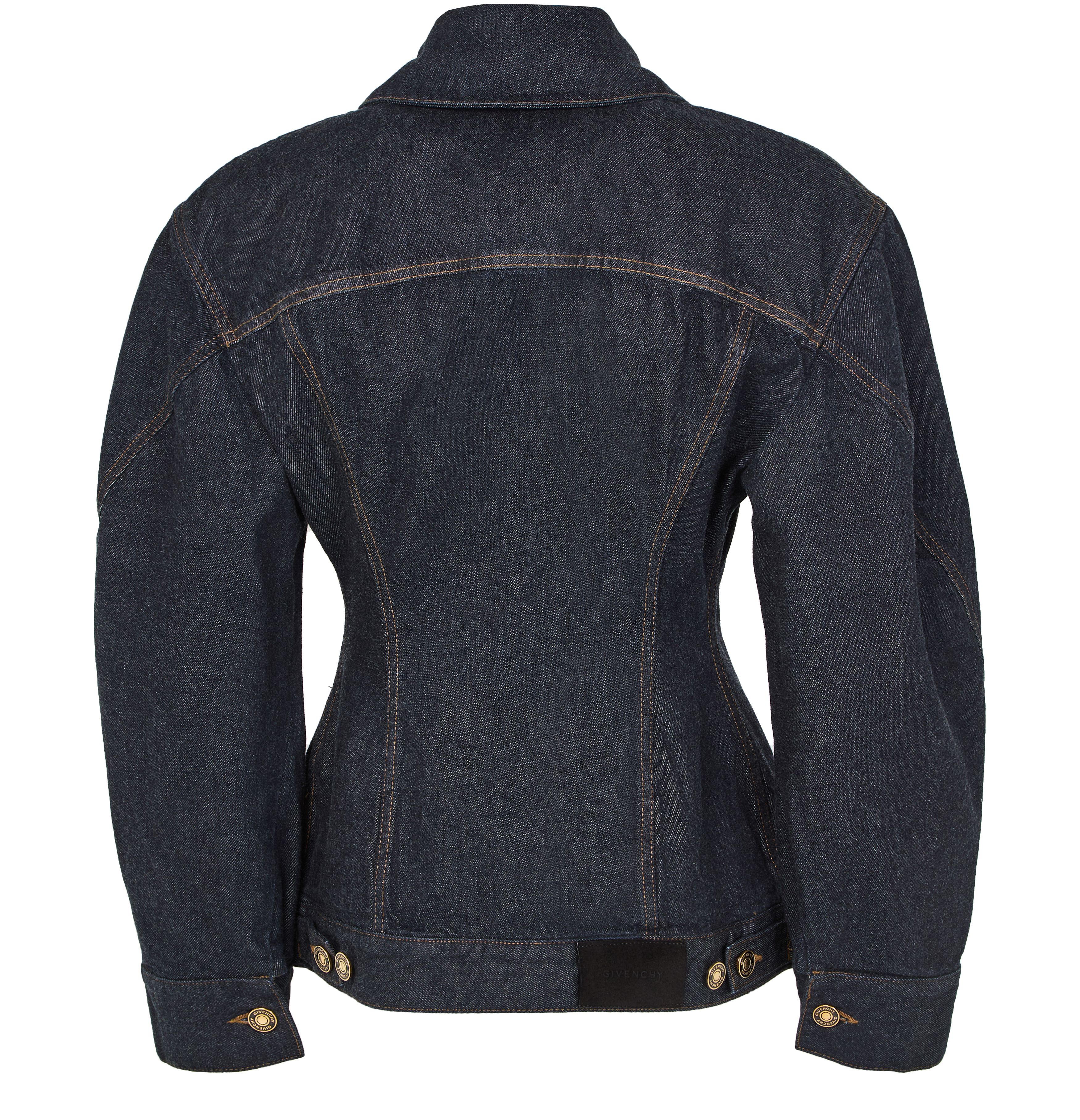 Cinched jacket in raw denim thumbnail 3