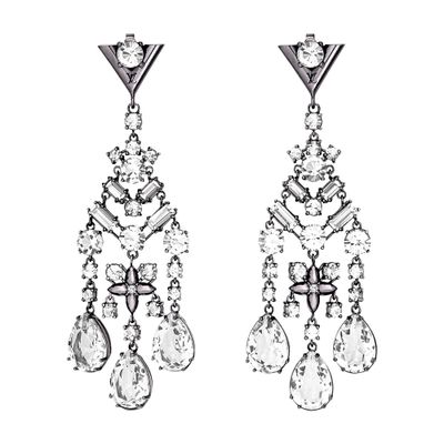 Louis Vuitton Chandelier Earrings In Silver