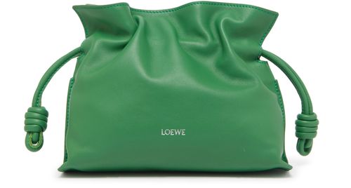LOEWE Flamenco rabbit detail mini nappa calf leather clutch