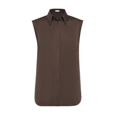 Stretch poplin shirt